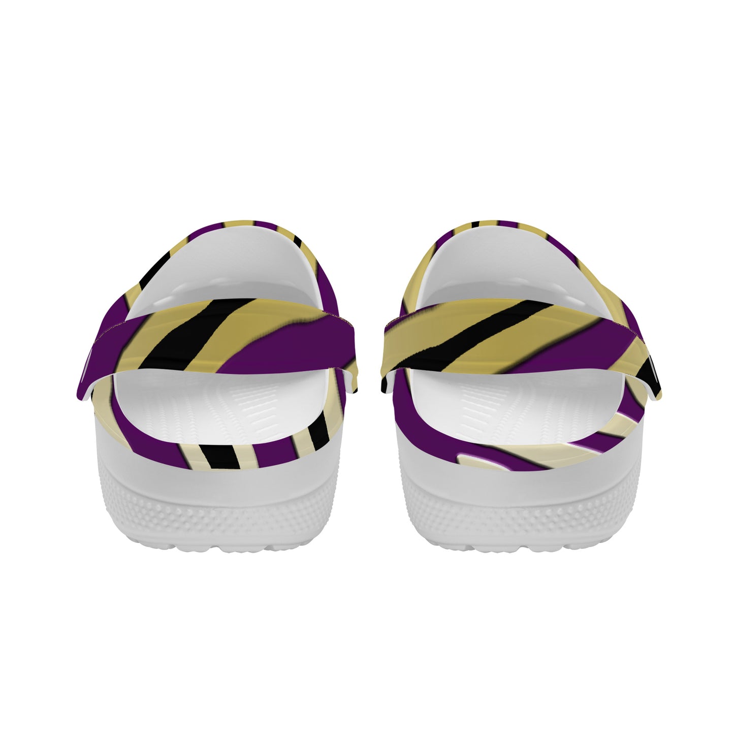 Snooty Fox Art Crocs Clogs - Purple Design