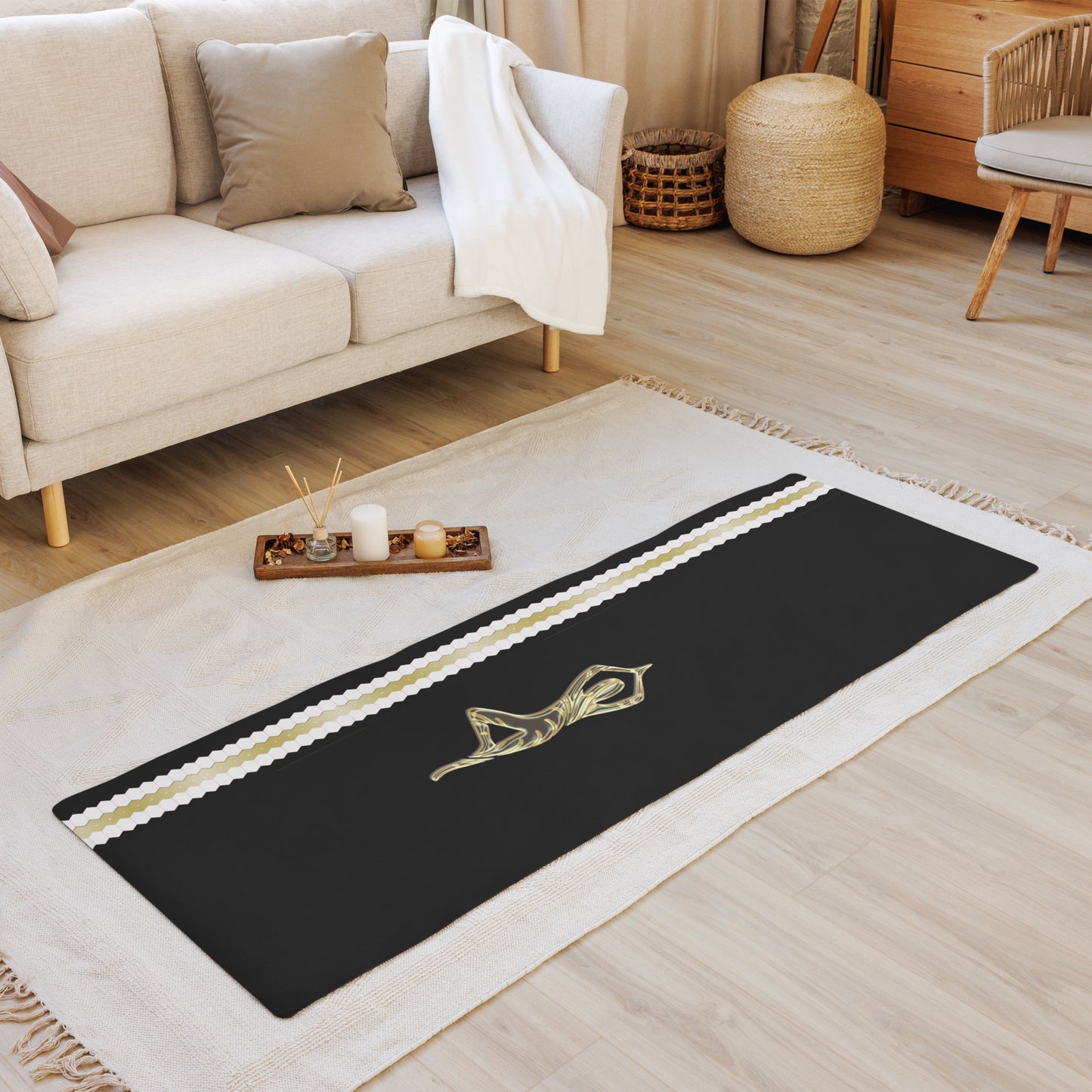 Snooty Fox Art Yoga Mat - Yoga Pose