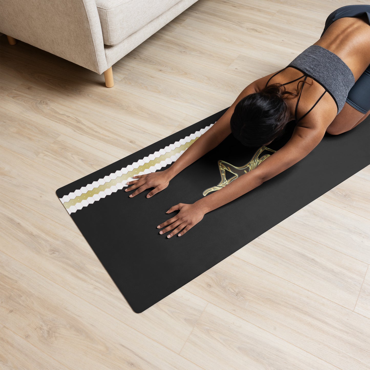 Snooty Fox Art Yoga Mat - Yoga Pose