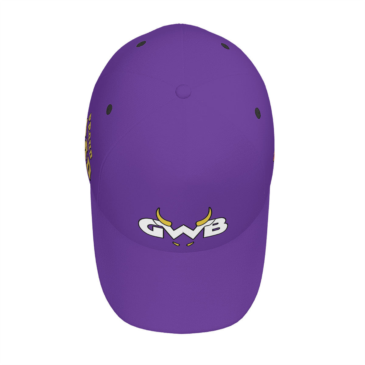Snooty Fox Art - HC_T9 Curved Brim Baseball Cap (AOP) - GWB Proud Dad