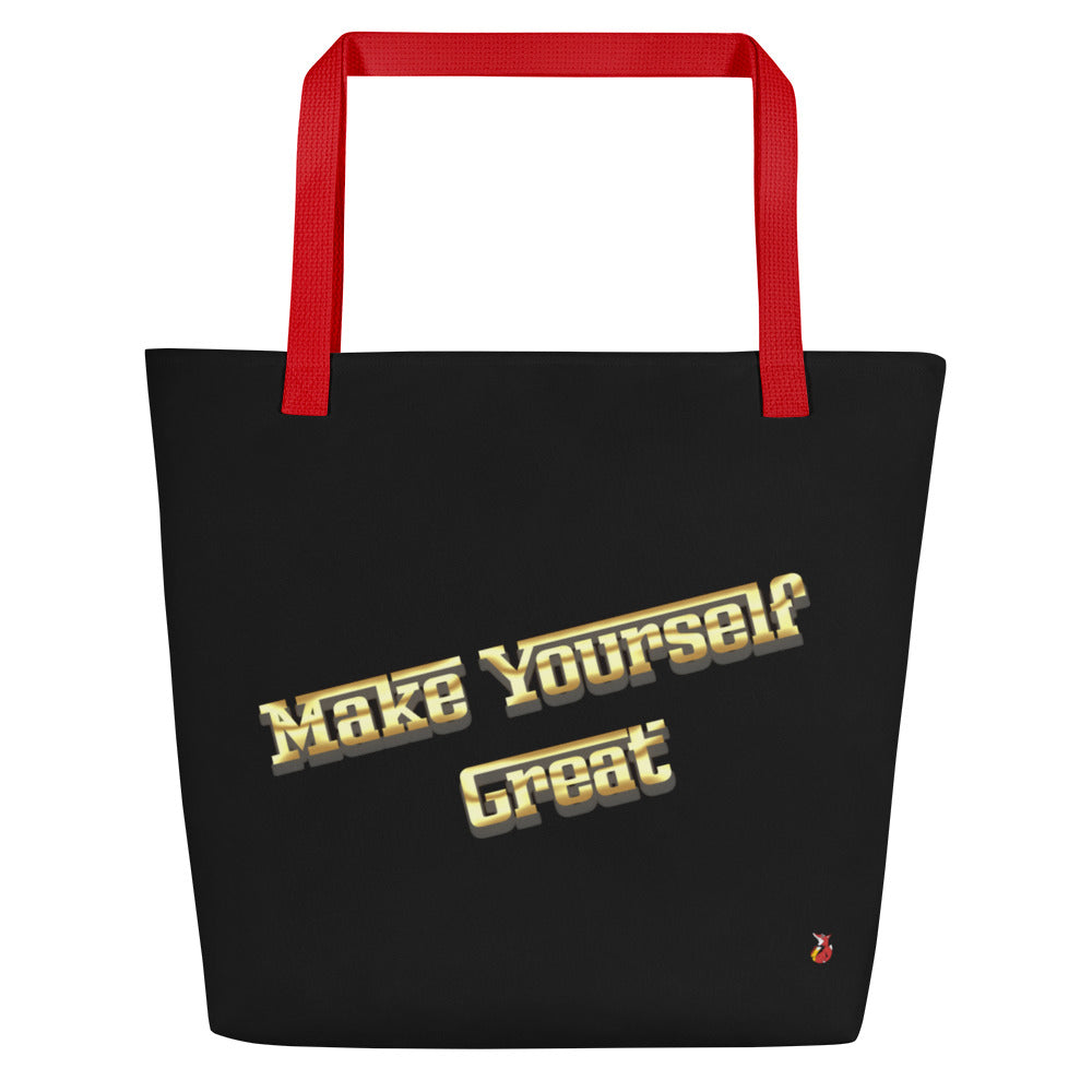 Snooty Fox Art Everyday Tote Bag - Make Yourself Great