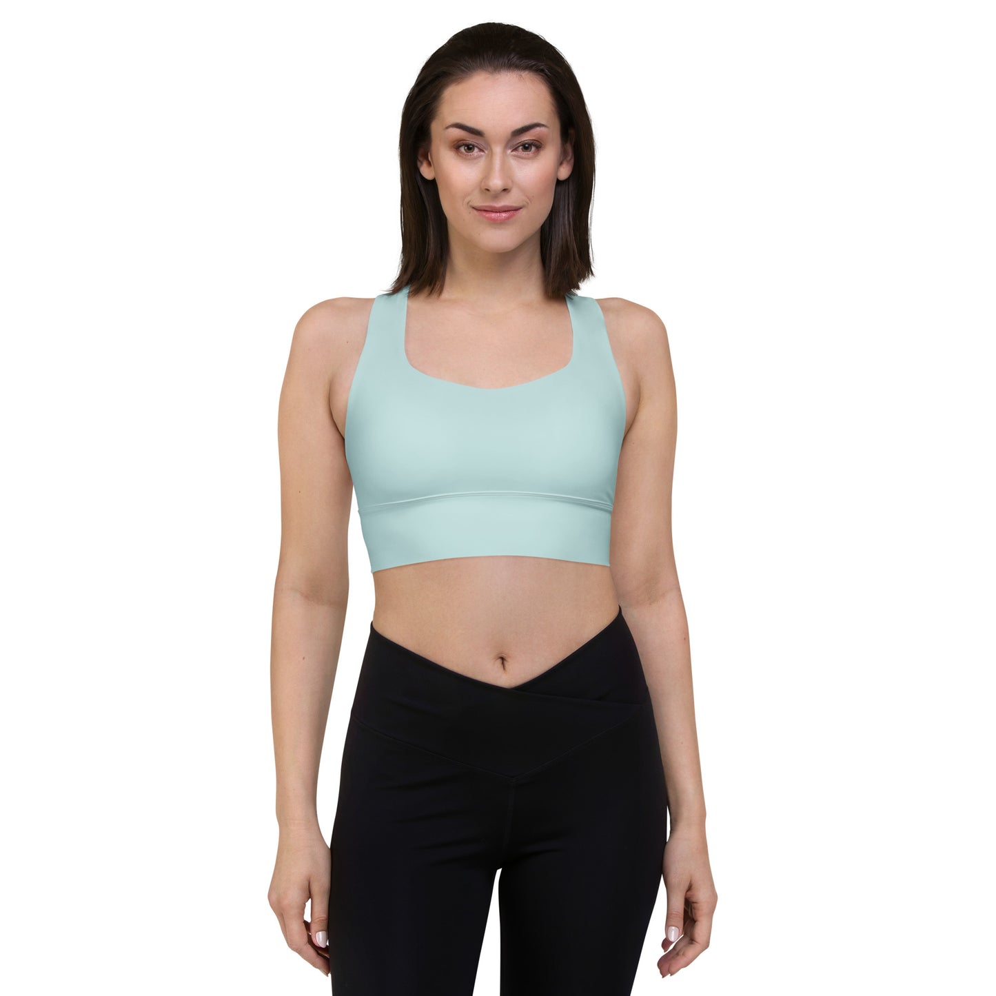 Snooty Fox Art Longline Sports Bra - Skylight