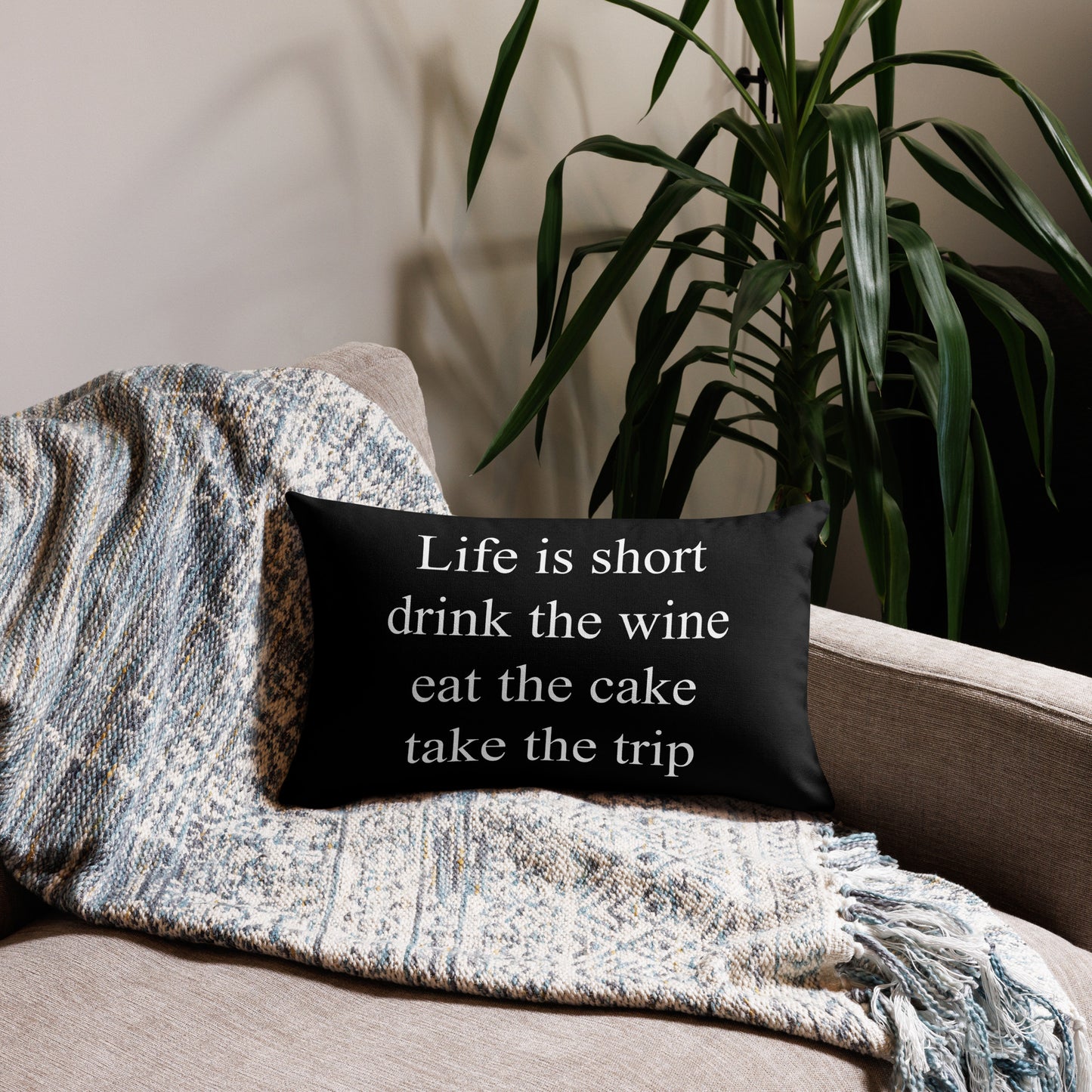 Snooty Fox Art Premium Pillow - Life is short