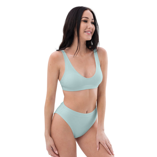 Snooty Fox Art High-Waisted Bikini - Skylight