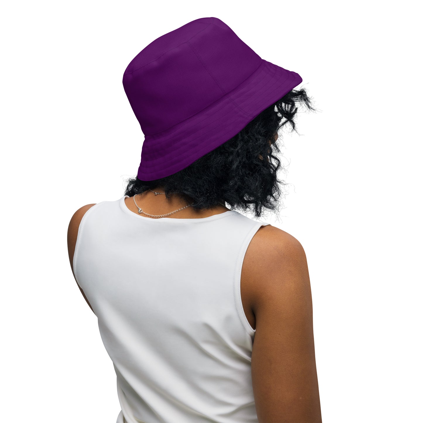 Snooty Fox Art Reversible Bucket Hat - Deep Purple and Style Logo & SA