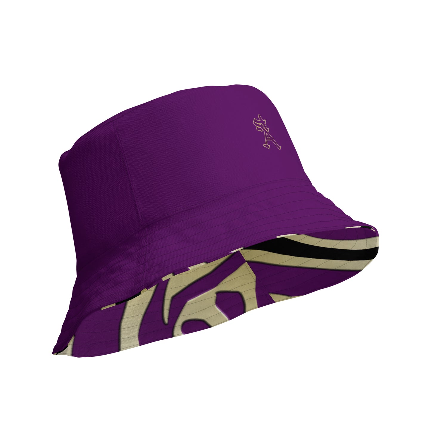 Snooty Fox Art Reversible Bucket Hat - Deep Purple and Style Logo & SA