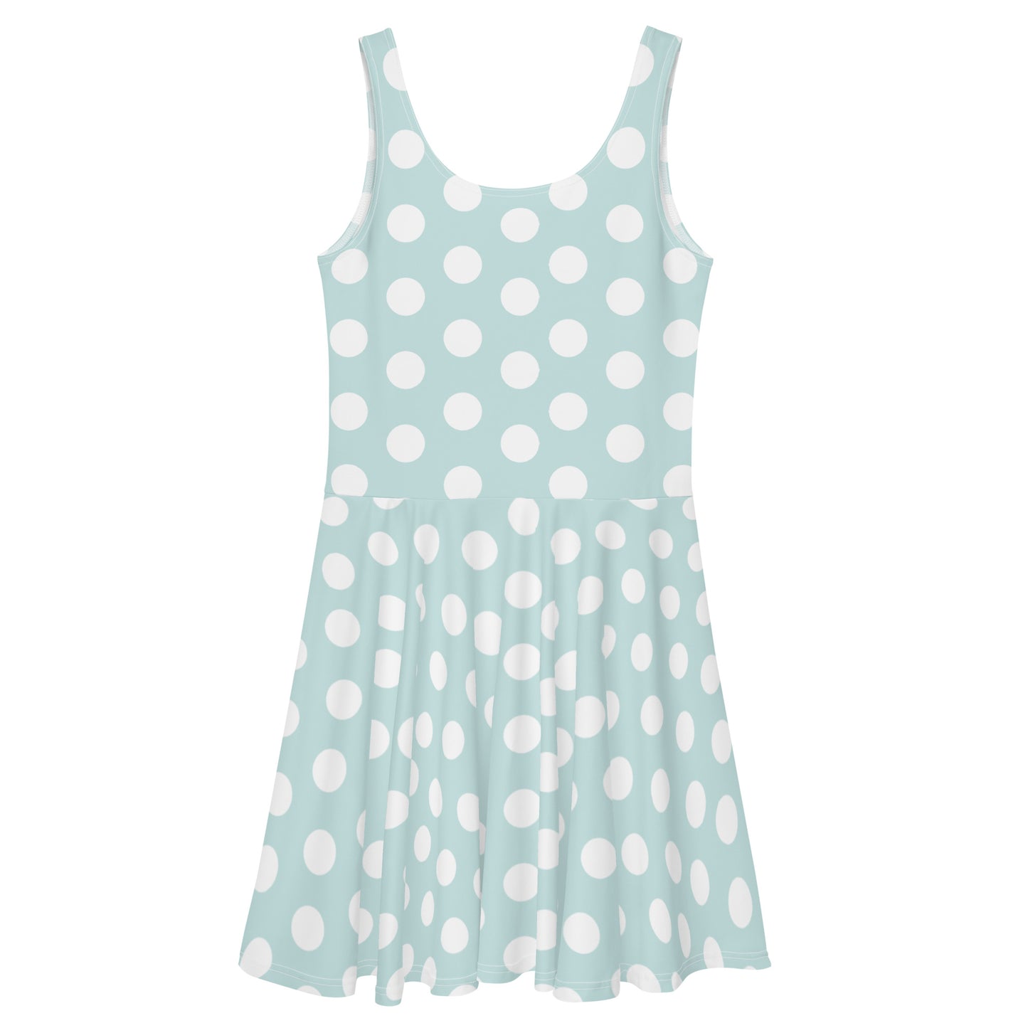 Snooty Fox Art Skater Dress - Skylight Tone w/ White Dots