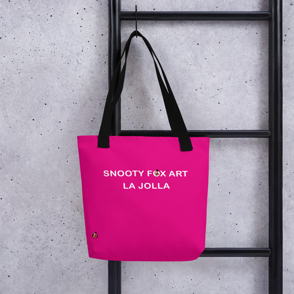 Snooty Fox Art Tote Bag - Snooty Fox Art Logo in Black