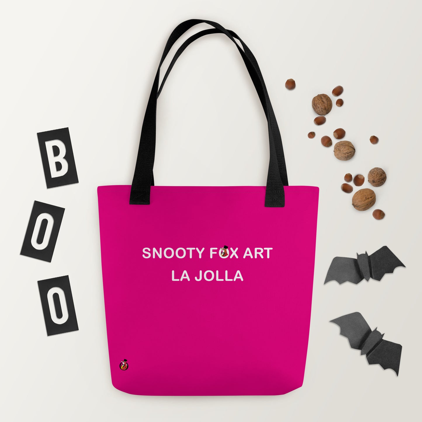 Snooty Fox Art Tote Bag - Snooty Fox Art Logo in Black