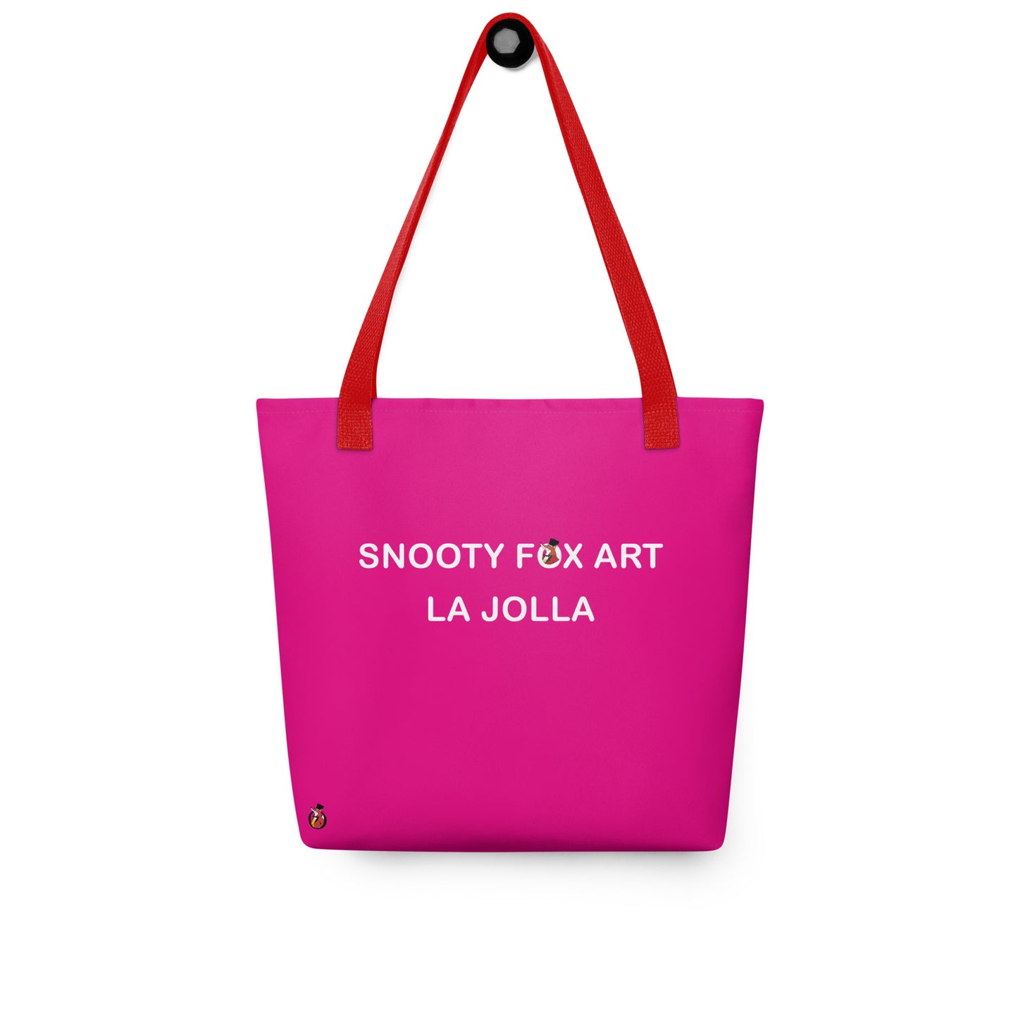 Snooty Fox Art Tote Bag - Snooty Fox Art Logo in Black