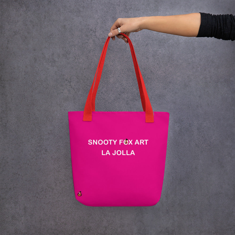 Snooty Fox Art Tote Bag - Snooty Fox Art Logo in Black