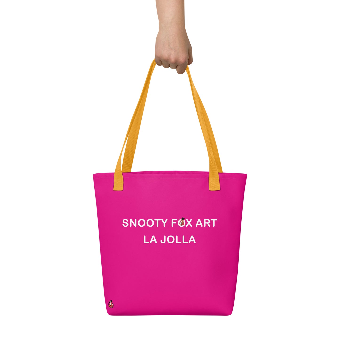 Snooty Fox Art Tote Bag - Snooty Fox Art Logo in Black