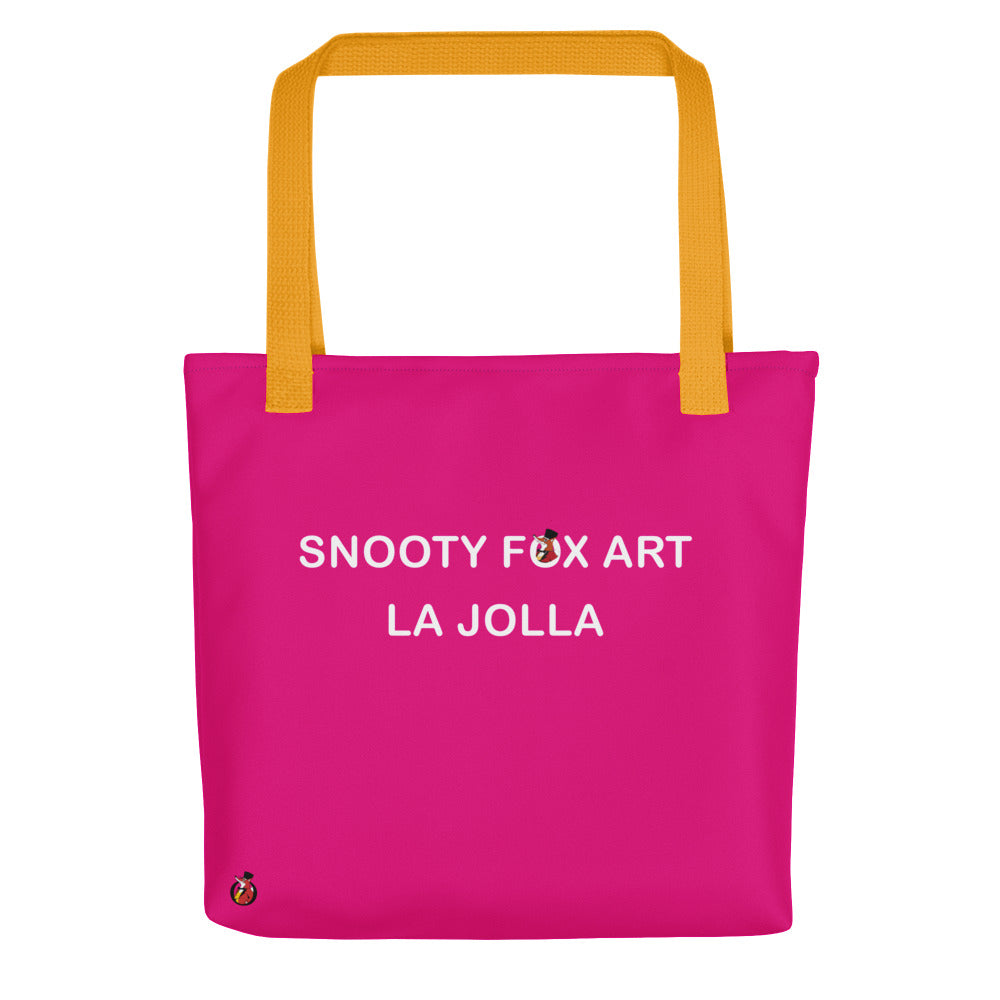 Snooty Fox Art Tote Bag - Snooty Fox Art Logo in Black