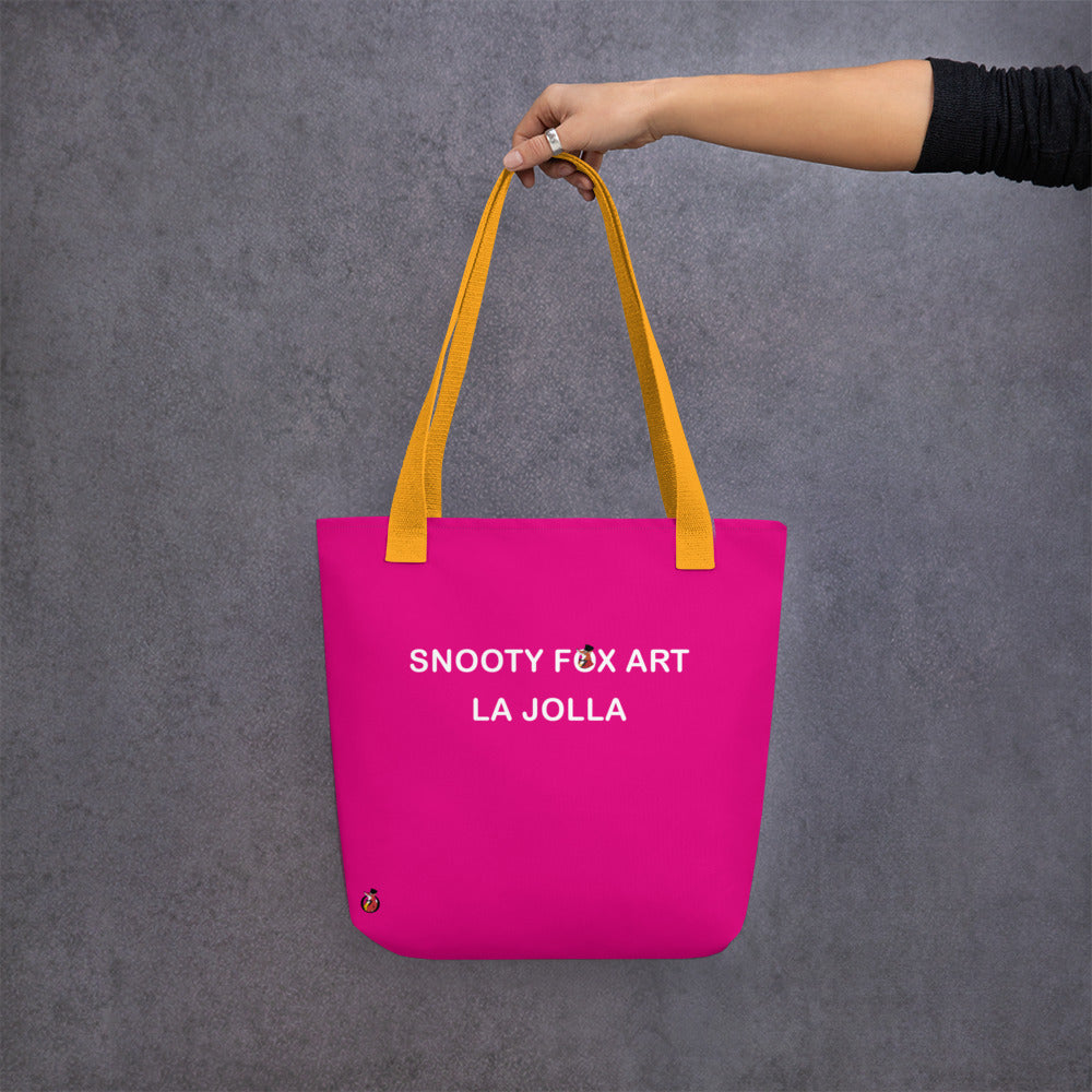 Snooty Fox Art Tote Bag - Snooty Fox Art Logo in Black