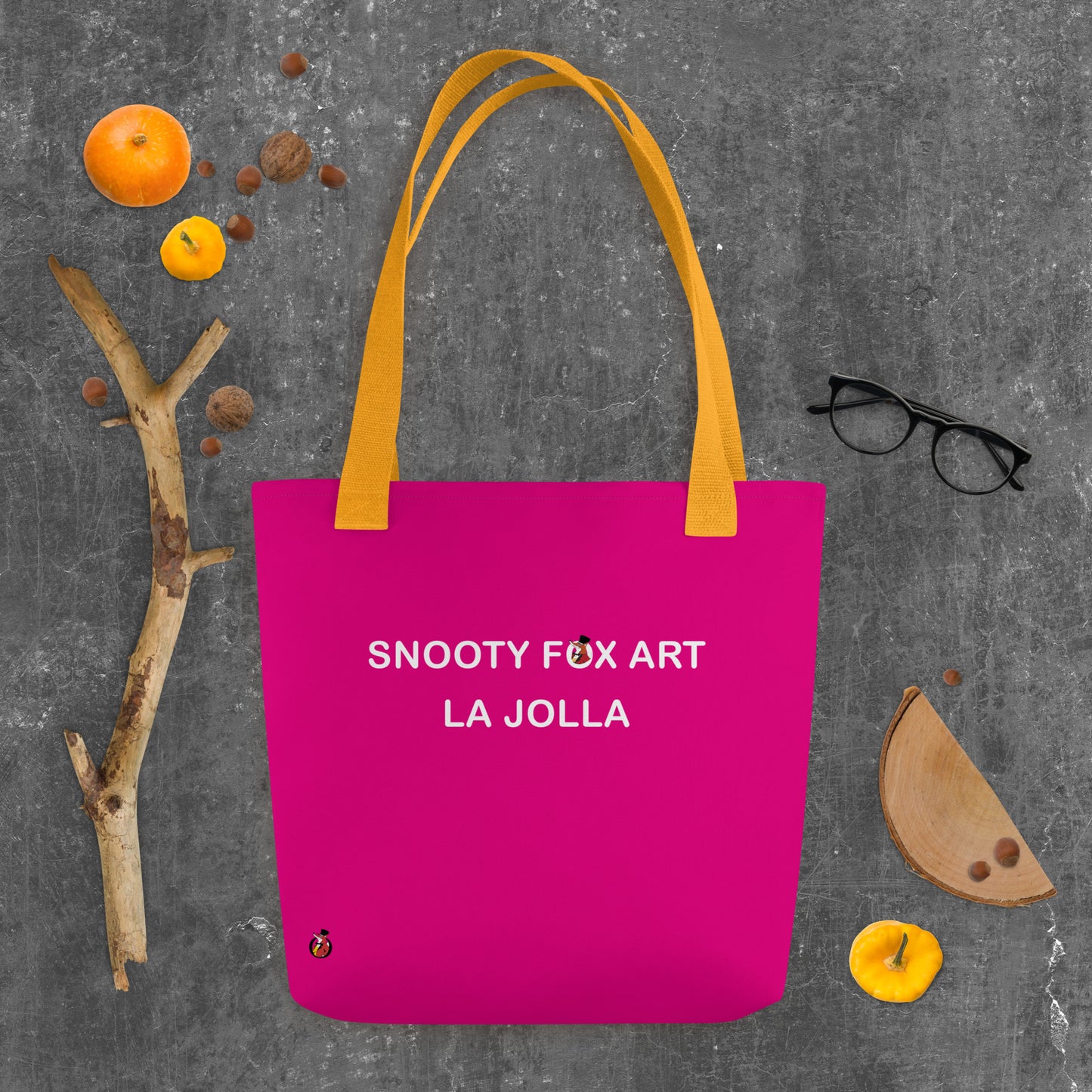 Snooty Fox Art Tote Bag - Snooty Fox Art Logo in Black