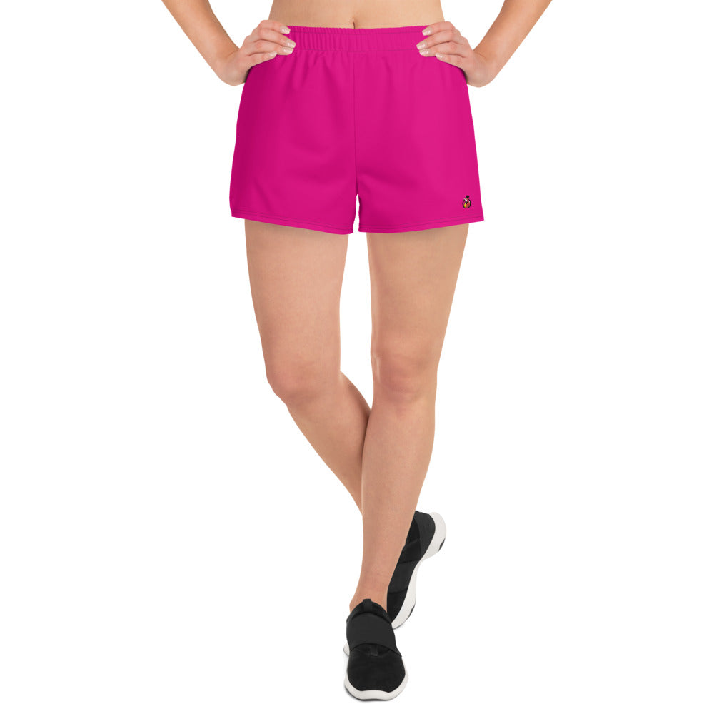 Snooty Fox Art Women’s Athletic Shorts - Mexico Pink Tone / Logo
