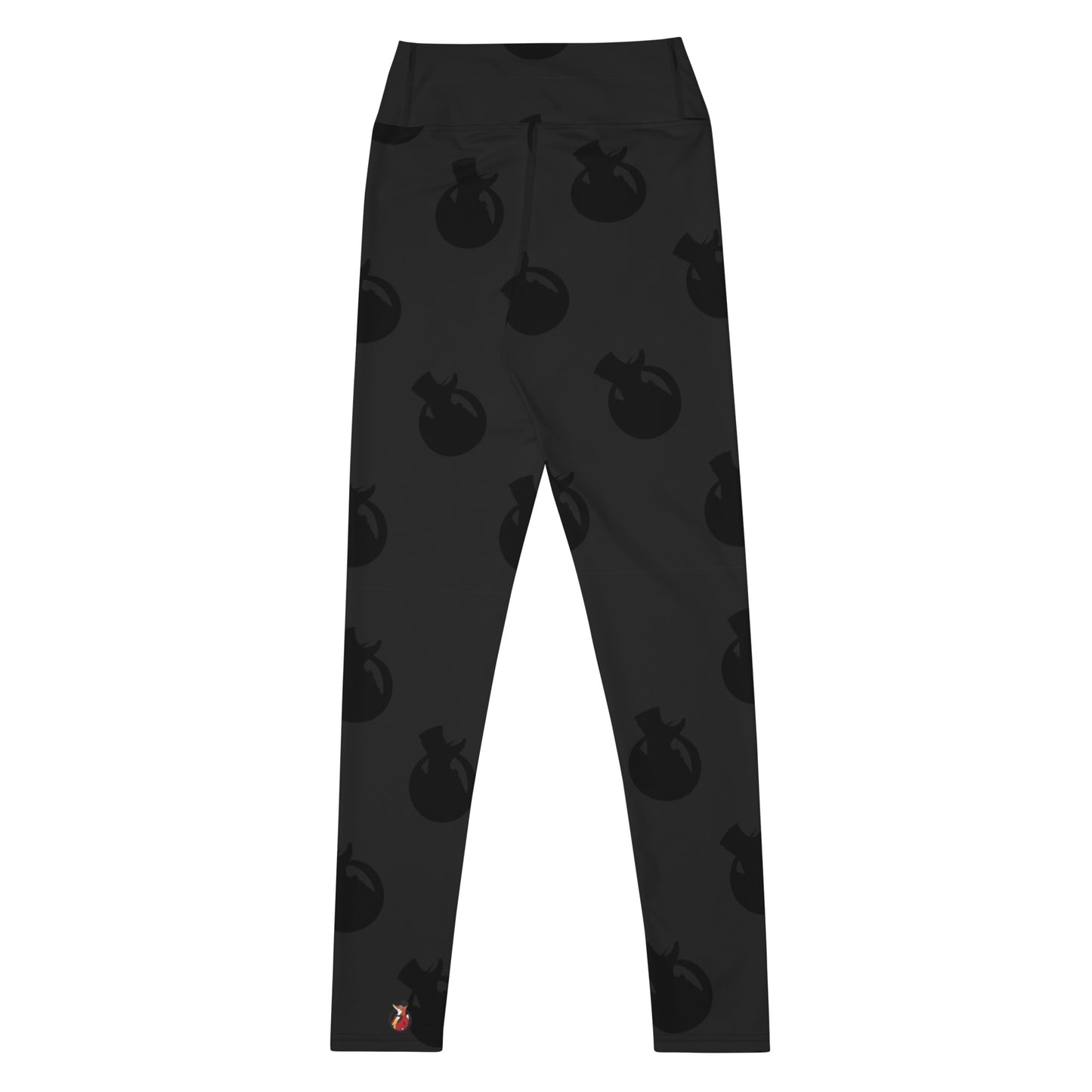 Snooty Fox Art Yoga Leggings - Logo in Black