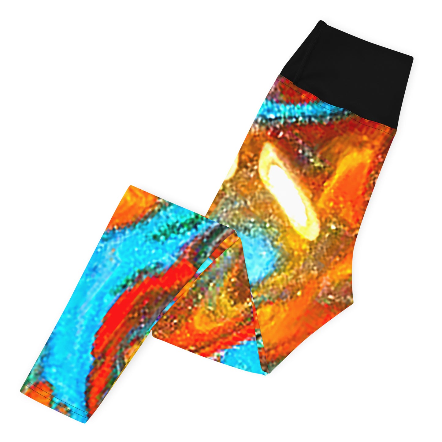 Snooty Fox Art Yoga Leggings - Rock pattern by Romero