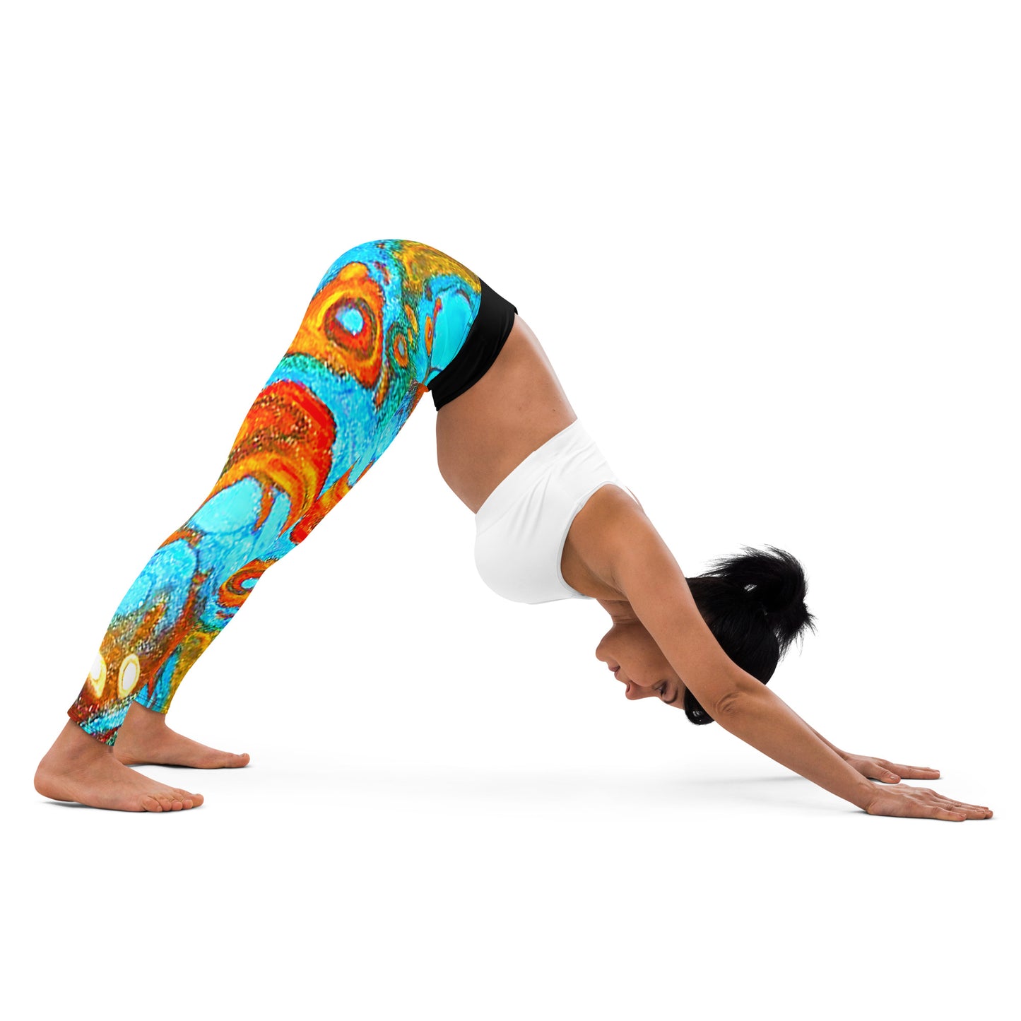 Snooty Fox Art Yoga Leggings - Rock pattern by Romero