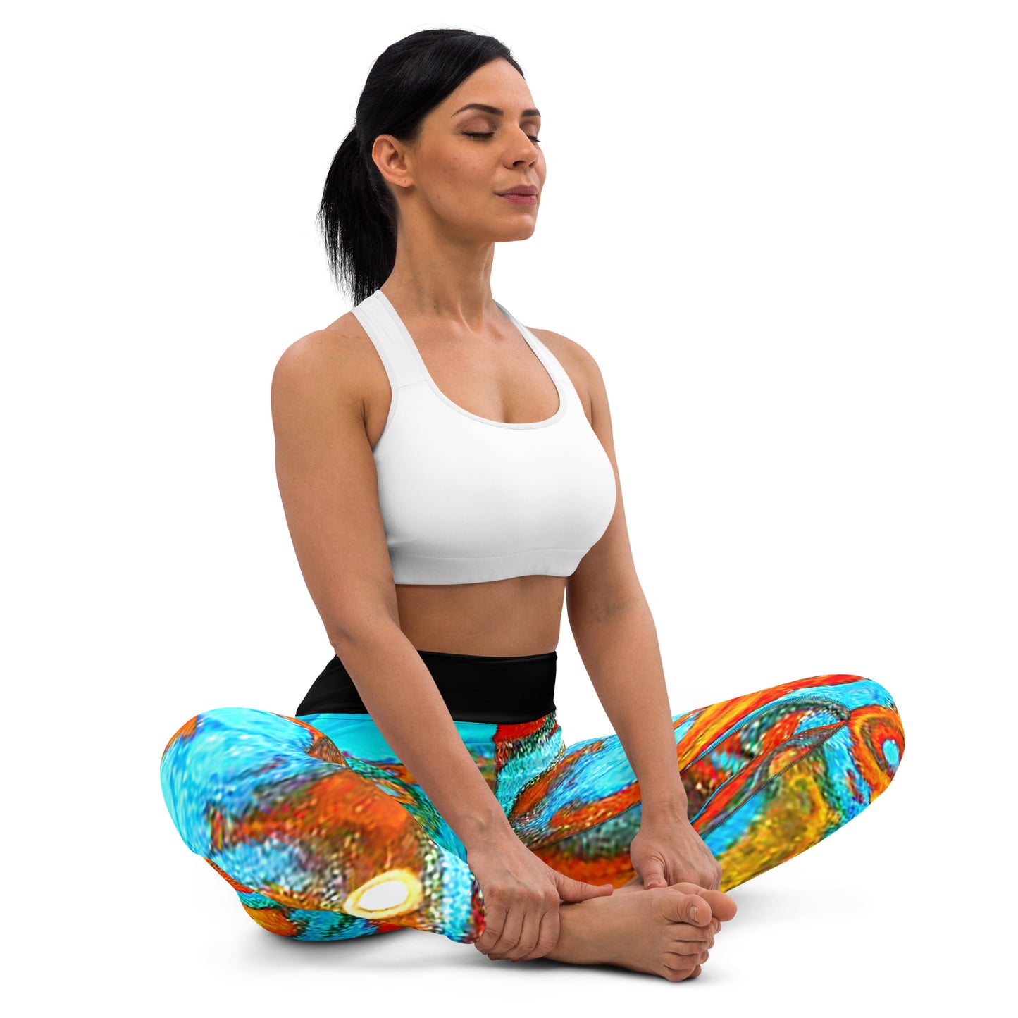 Snooty Fox Art Yoga Leggings - Rock pattern by Romero