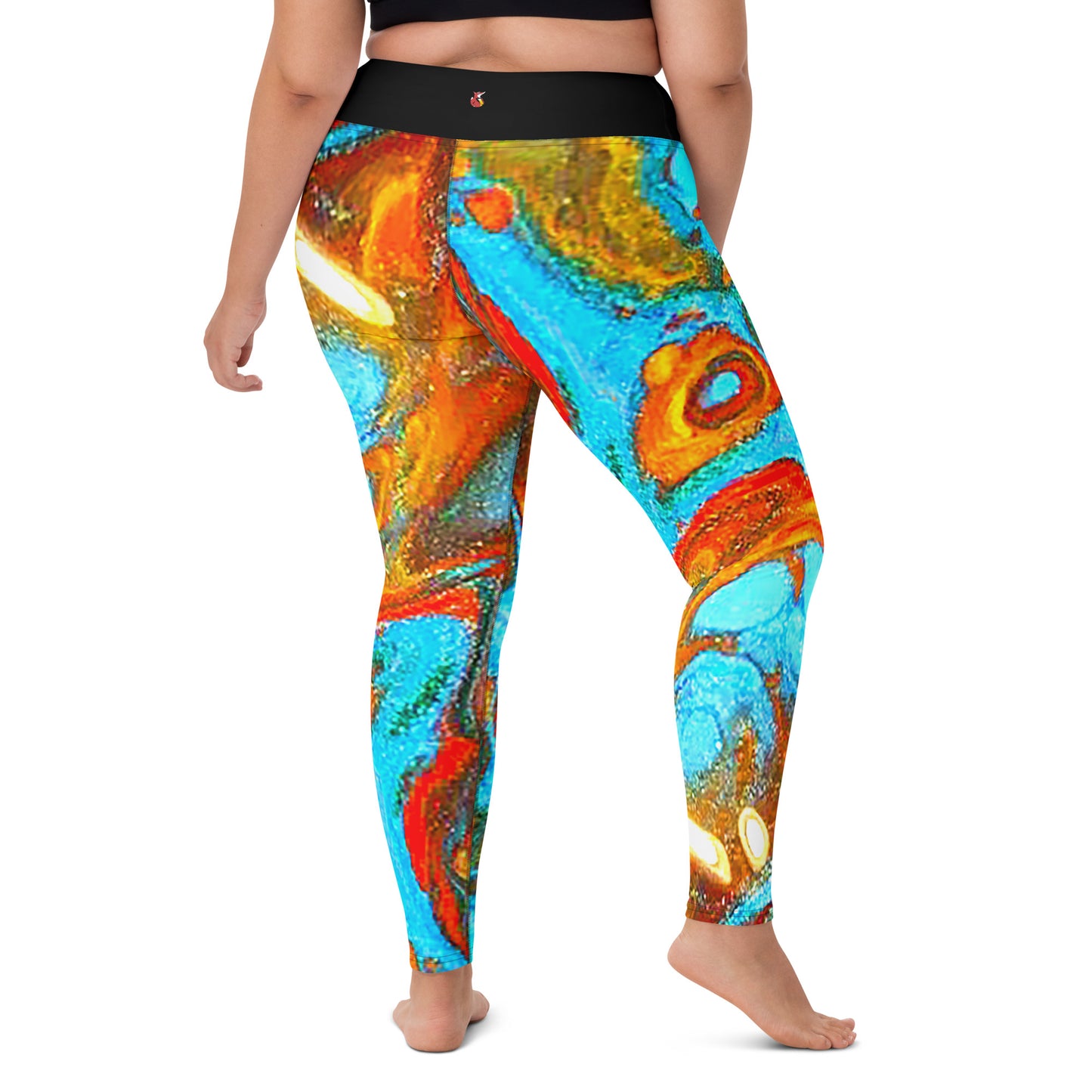 Snooty Fox Art Yoga Leggings - Rock pattern by Romero