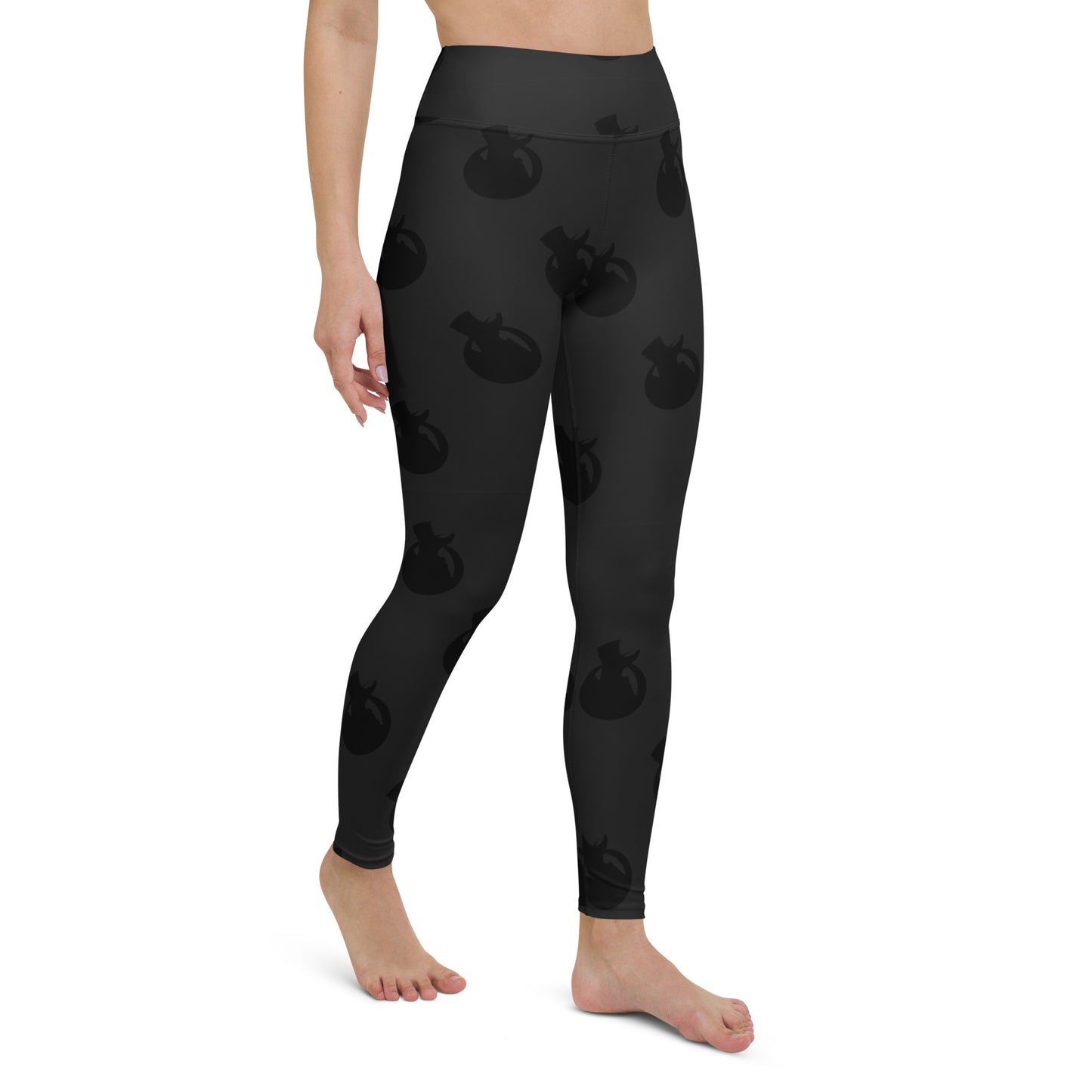 Snooty Fox Art Yoga Leggings - Logo in Black