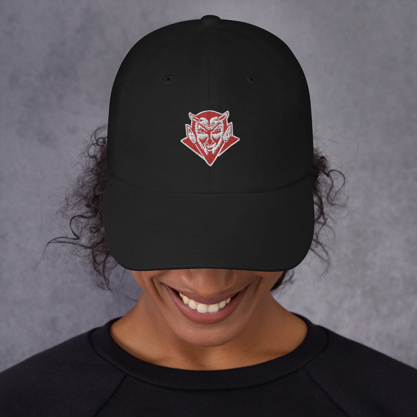 Snooty Fox Art Dad Hat - Red Devil Logo