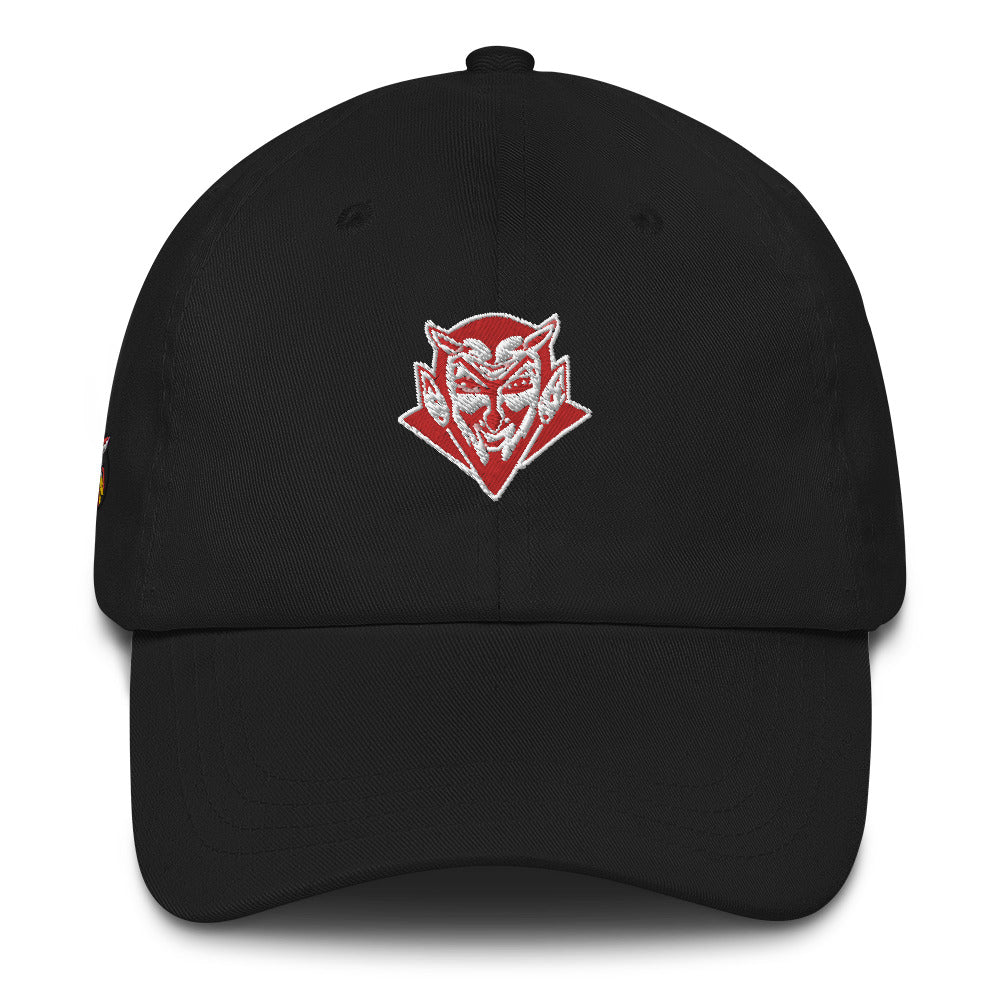 Snooty Fox Art Dad Hat - Red Devil Logo