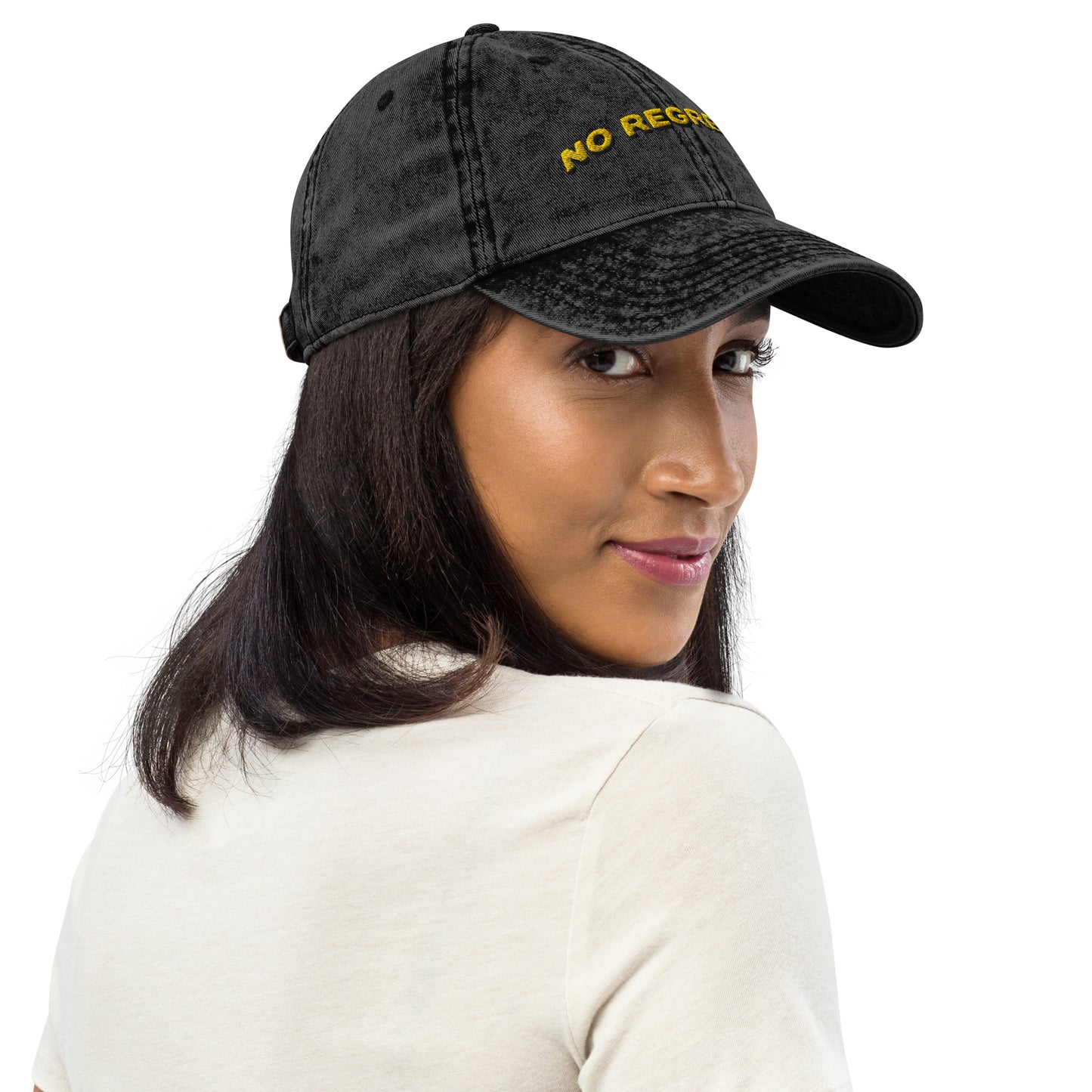 Snooty Fox Art Vintage Cotton Twill Cap - No Regrets