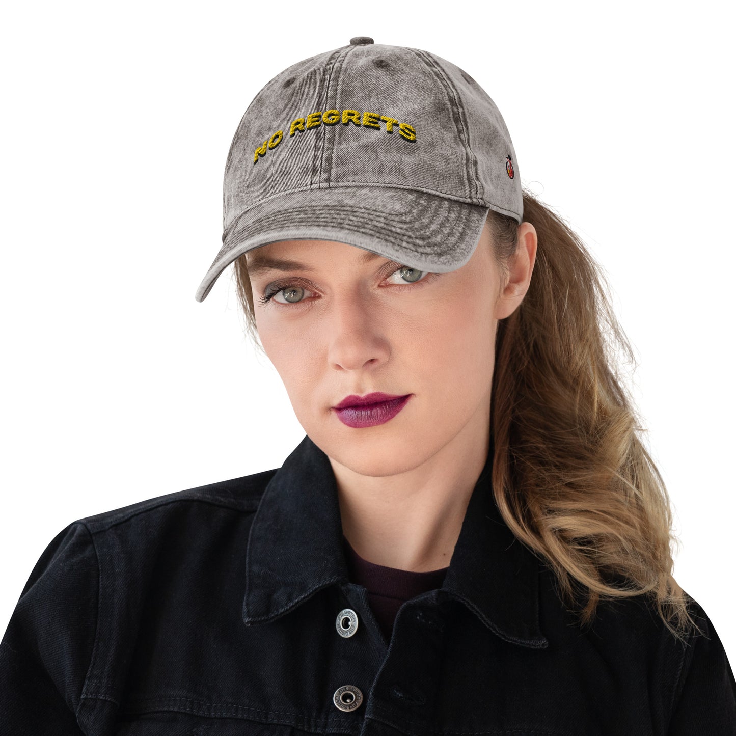 Snooty Fox Art Vintage Cotton Twill Cap - No Regrets