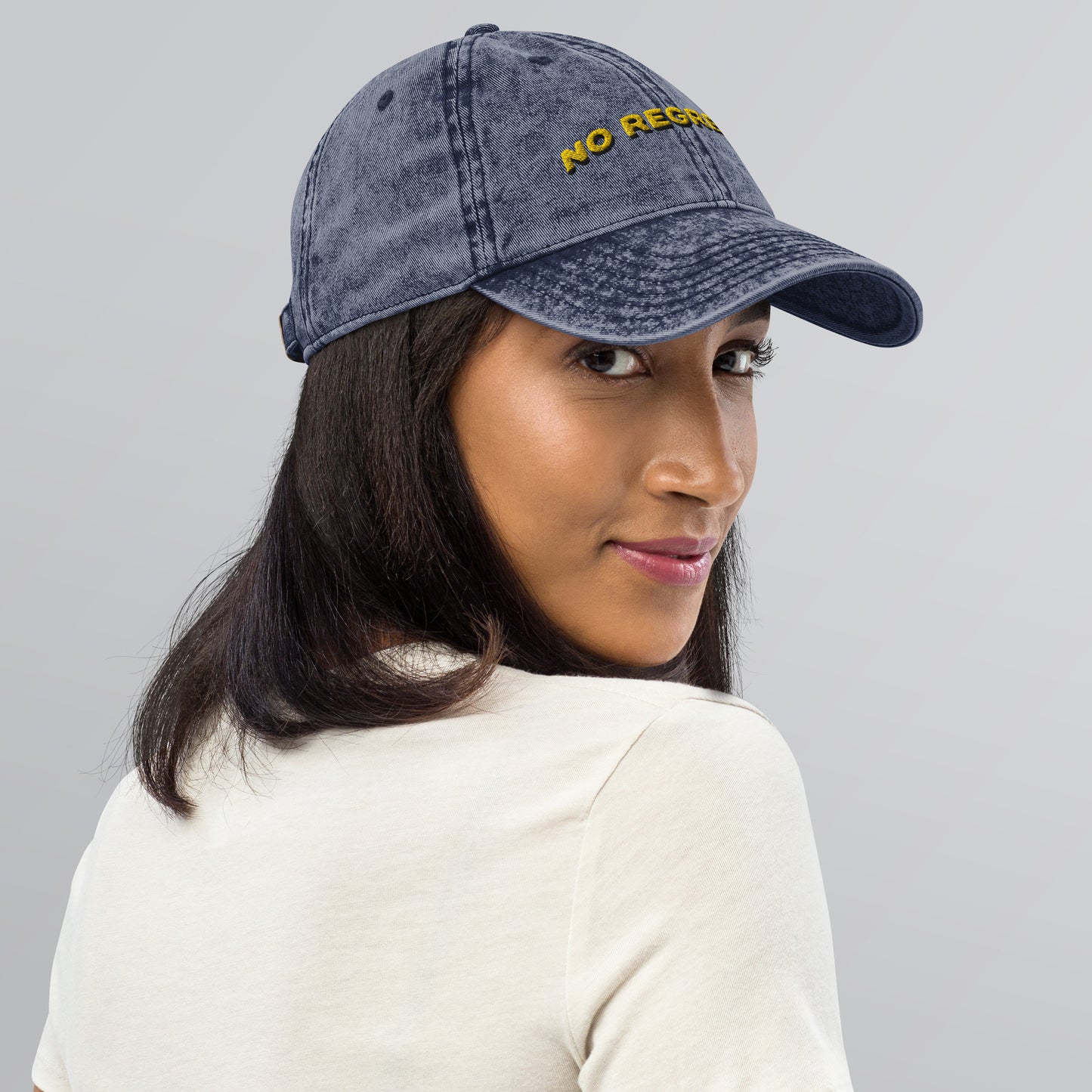 Snooty Fox Art Vintage Cotton Twill Cap - No Regrets